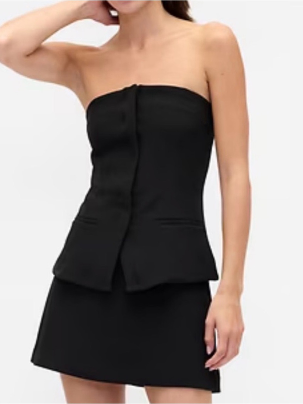 GAP Black Strapless top